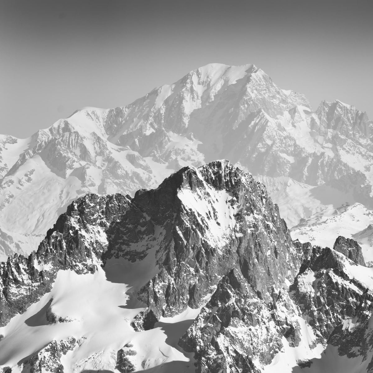 Barre des Écrins, Mont Blanc