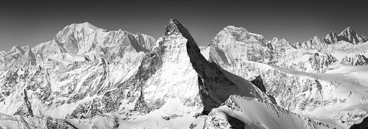 Mont Blanc, Cervin, Aiguille Verte