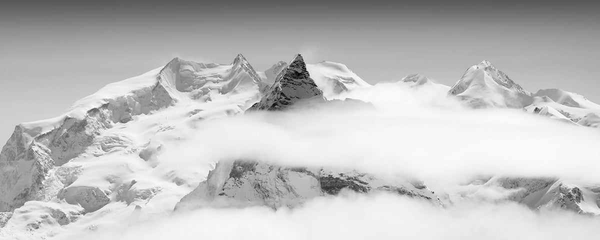 Panorama Mont Cervin, Massif du Mont Rose
